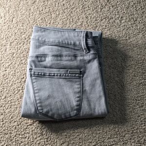 White House Black Market Light Gray Ankle Skinny Jeans